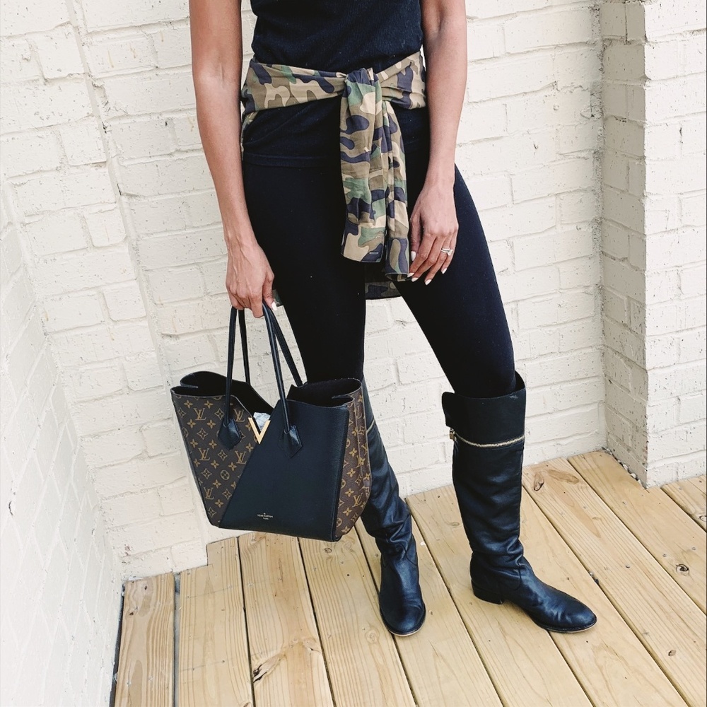 Vince Camuto Vo-Sabal Black Leather Boots